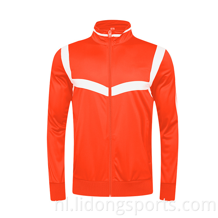 Klaar om groothandel te verzenden Custom voor kinderen Red Sports Men's Sport Jackets Sportheren Jassen met lage prijs